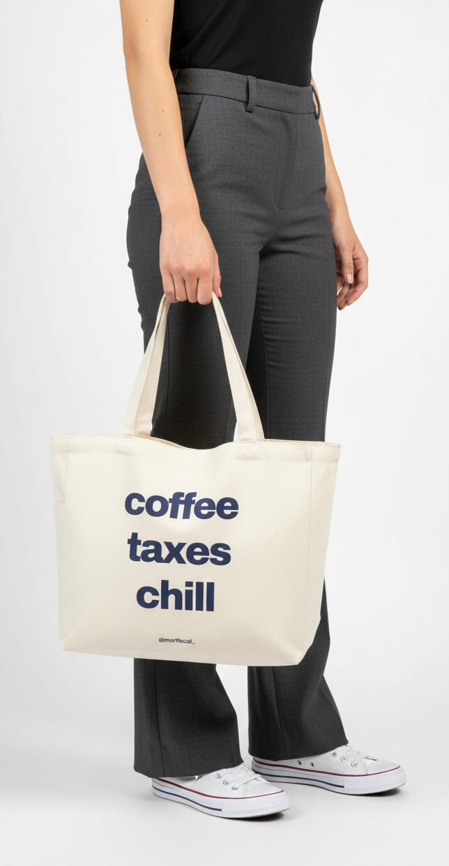 TOTE BAG Coffee & Taxes