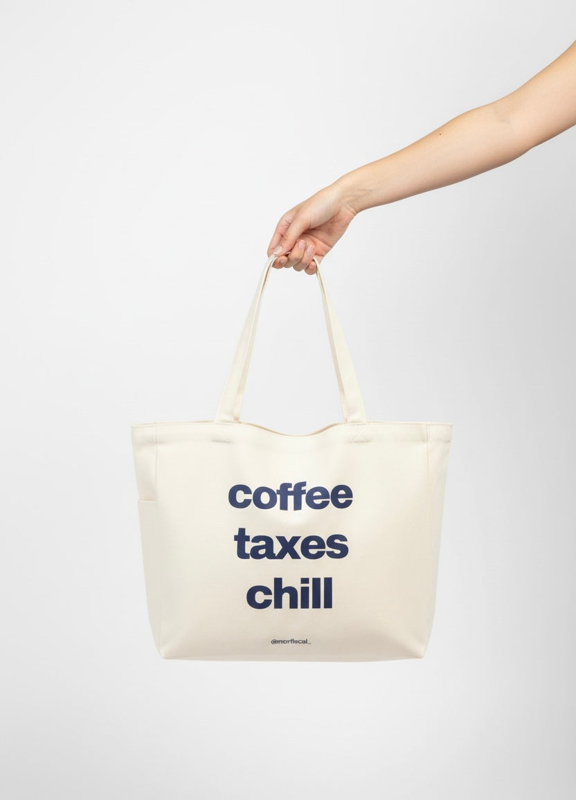 TOTE BAG Coffee & Taxes
