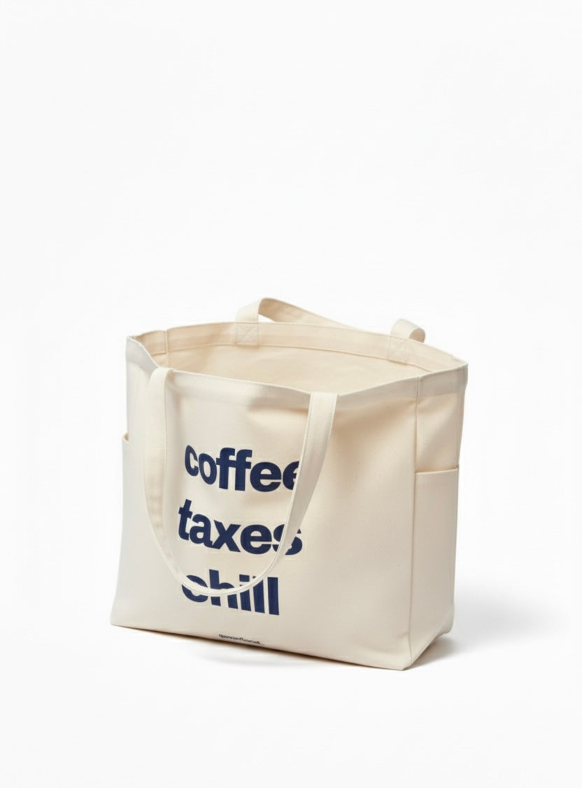 TOTE BAG Coffee & Taxes