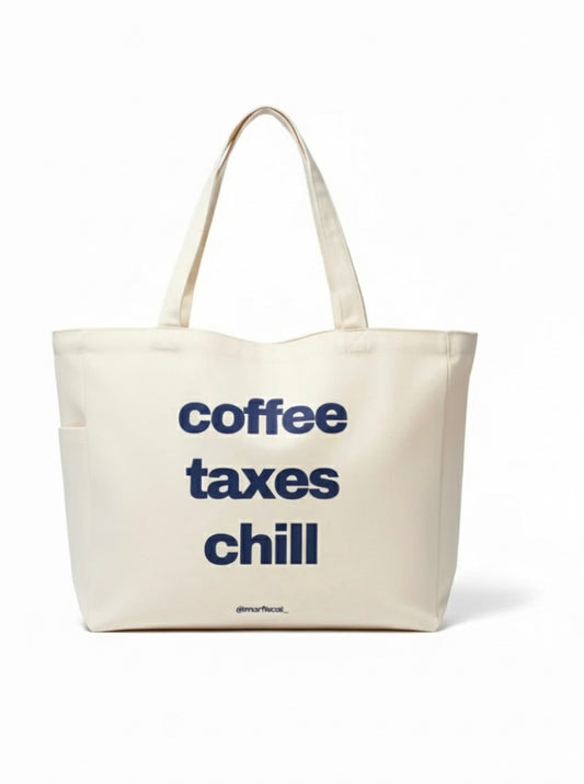 TOTE BAG Coffee & Taxes